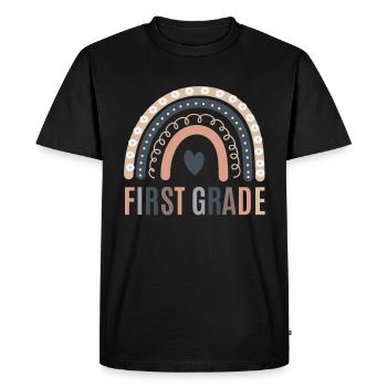 First grade teachers back to school - Men's Premium Organic T-Shirt - black - Front - Nico (187cm)