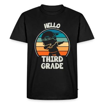 Enseignants de troisième année pour la rentrée scolaire - T-shirt Premium bio Homme - noir - Devant - Nico (187cm)