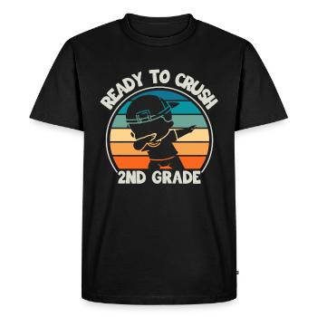 Enseignante de deuxième année pour la rentrée scolaire - T-shirt Premium bio Homme - noir - Devant - Nico (187cm)