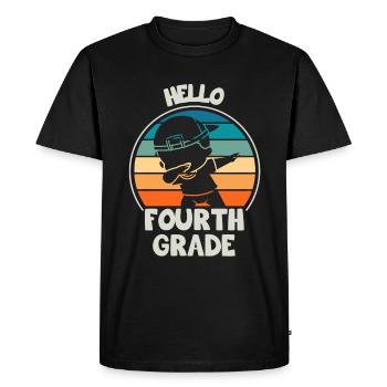 Fourth Grade Teachers for Back to School - Men's Premium Organic T-Shirt - black - Front - Nico (187cm)
