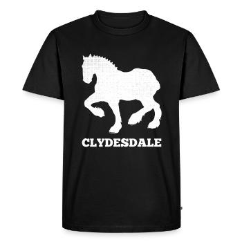 Chemise Clydesdale Clydesdale Rider - T-shirt Premium bio Homme - noir - Devant - Nico (187cm)