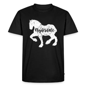Chemise Clydesdale Clydesdale Rider - T-shirt Premium bio Homme - noir - Devant - Nico (187cm)