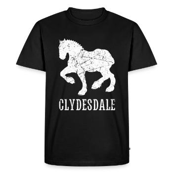 Chemise Clydesdale Clydesdale Rider - T-shirt Premium bio Homme - noir - Devant - Nico (187cm)