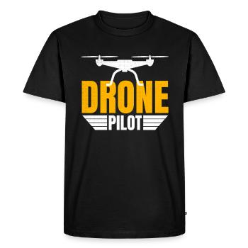 Drone Drone Pilot Drone Operator Quadcopter - Men's Premium Organic T-Shirt - black - Front - Nico (187cm)