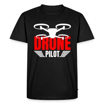 Drone Drone Pilote Drone Opérateur Quadcopter - T-shirt Premium bio Homme - noir - Devant - Nico (187cm)