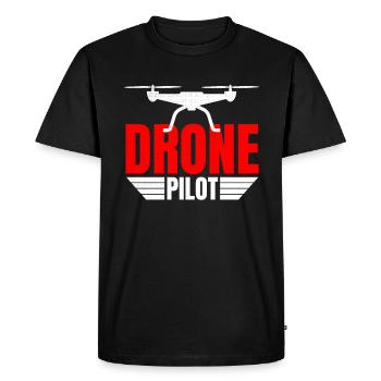 Drone Drone Pilot Drone Operator Quadcopter - Men's Premium Organic T-Shirt - black - Front - Nico (187cm)