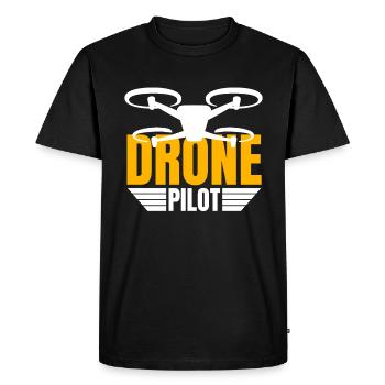 Drone Drone Pilote Drone Opérateur Quadcopter - T-shirt Premium bio Homme - noir - Devant - Nico (187cm)