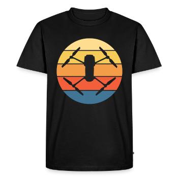 Drone Drone Pilot Drone Operator Quadcopter - Men's Premium Organic T-Shirt - black - Front - Nico (187cm)