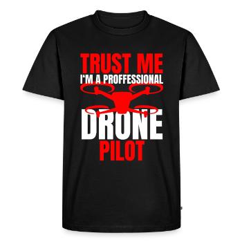Drone Drone Pilot Drone Operator Quadcopter - Men's Premium Organic T-Shirt - black - Front - Nico (187cm)