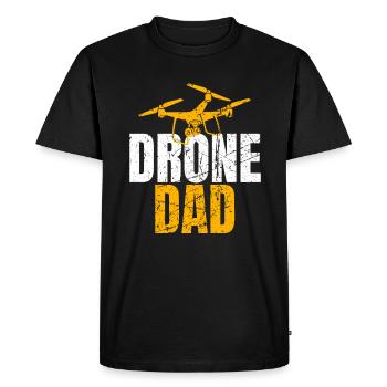 Drone Dad Drone Pilote Opérateur de Drone - T-shirt Premium bio Homme - noir - Devant - Nico (187cm)