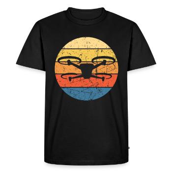 Drone Drone Pilot Drone Operator Quadcopter - Men's Premium Organic T-Shirt - black - Front - Nico (187cm)