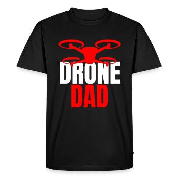 Drone Dad Drone Pilote Opérateur de Drone - T-shirt Premium bio Homme - noir - Devant - Nico (187cm)