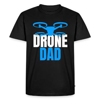 Drone Dad Drone Pilote Opérateur de Drone - T-shirt Premium bio Homme - noir - Devant - Nico (187cm)