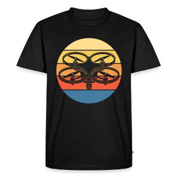 Drone Drone Pilot Drone Operator Quadcopter - Men's Premium Organic T-Shirt - black - Front - Nico (187cm)