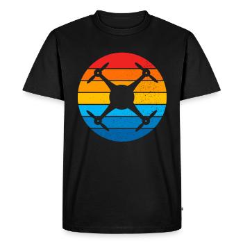 Drone Drone Pilot Drone Operator Quadcopter - Men's Premium Organic T-Shirt - black - Front - Nico (187cm)