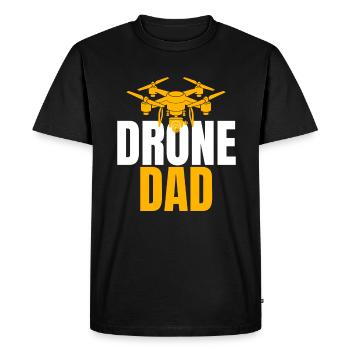 Drone Dad Drone Pilote Opérateur de Drone - T-shirt Premium bio Homme - noir - Devant - Nico (187cm)
