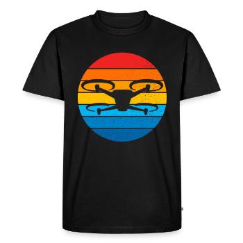 Drone Drone Pilot Drone Operator Quadcopter - Men's Premium Organic T-Shirt - black - Front - Nico (187cm)