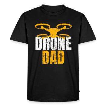 Drone Dad Drone Pilote Opérateur de Drone - T-shirt Premium bio Homme - noir - Devant - Nico (187cm)