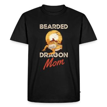 Dragon barbu Maman Lézard Animal de compagnie Fête des mères - T-shirt Premium bio Homme - noir - Devant - Nico (187cm)