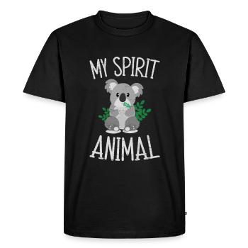 Mon Animal Koala Ours pour un animal de zoo - T-shirt Premium bio Homme - noir - Devant - Nico (187cm)