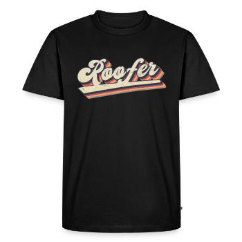 Roofers Saying - Roofing & Roofer - Men's Premium Organic T-Shirt - black - Front - Nico (187cm)