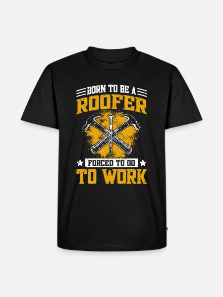 Dachdecker-Spruch - Dachdecker & Dachdecker - Männer Premium Bio T-Shirt - Schwarz