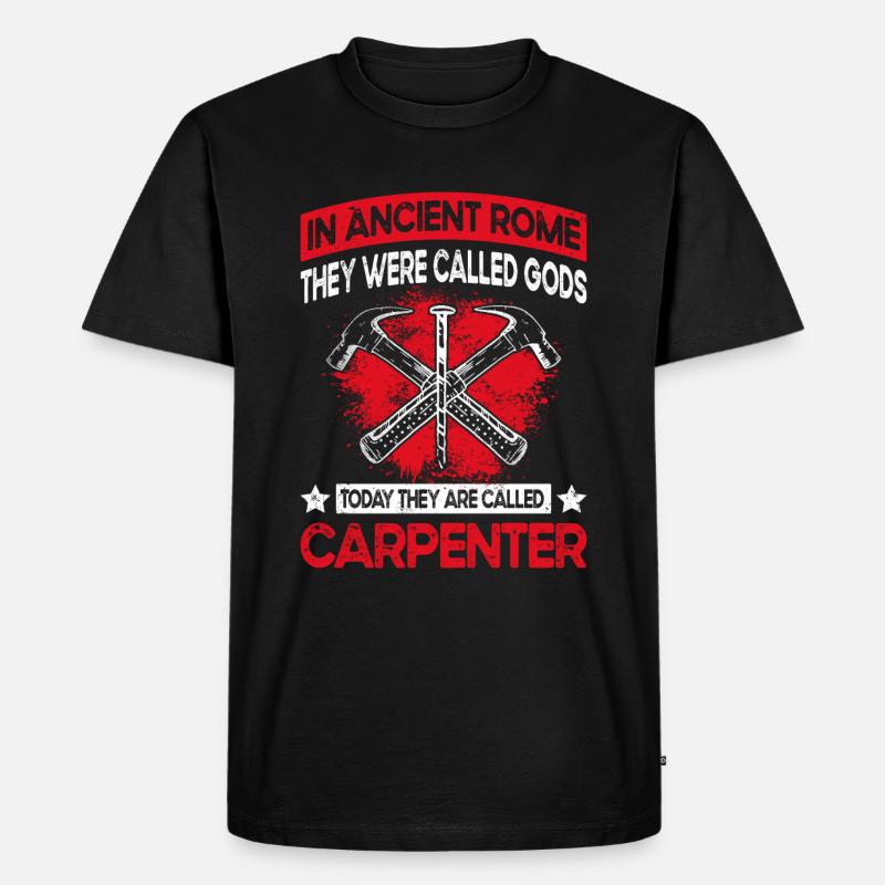 Holzarbeiter & Schreiner - Männer Premium Bio T-Shirt - Schwarz