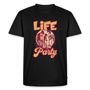 Vie de la garde de la piscine de natation de la fête - T-shirt Premium bio Homme - noir - Devant - Nico (187cm)