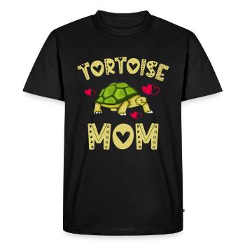 Tortoise Mom Mother's Day Reptile Shell Lover - Men's Premium Organic T-Shirt - black - Front - Nico (187cm)