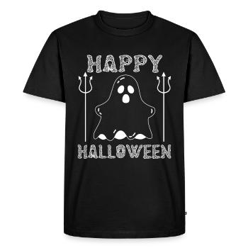 Happy Halloween - Halloween Day - Men's Premium Organic T-Shirt - black - Front - Nico (187cm)