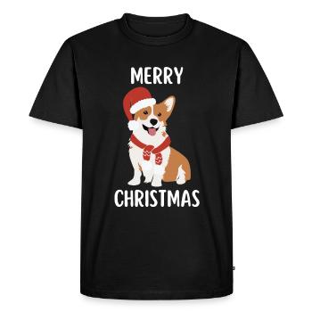 Joyeux Noël Drôle de Chemise de Noël - T-shirt Premium bio Homme - noir - Devant - Nico (187cm)