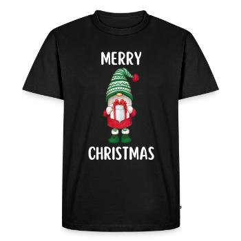 Joyeux Noël Drôle de Chemise de Noël - T-shirt Premium bio Homme - noir - Devant - Nico (187cm)