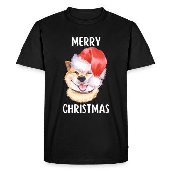 Joyeux Noël Drôle de Chemise de Noël - T-shirt Premium bio Homme - noir - Devant - Nico (187cm)
