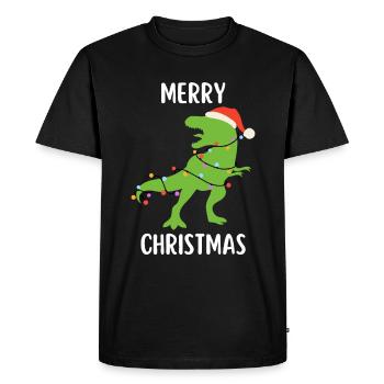 Joyeux Noël Drôle de Chemise de Noël - T-shirt Premium bio Homme - noir - Devant - Nico (187cm)