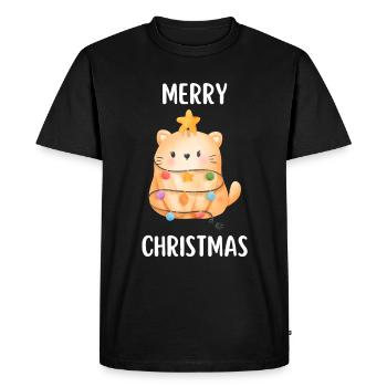 Joyeux Noël Drôle de Chemise de Noël - T-shirt Premium bio Homme - noir - Devant - Nico (187cm)