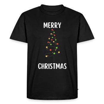 Joyeux Noël Drôle de Chemise de Noël - T-shirt Premium bio Homme - noir - Devant - Nico (187cm)