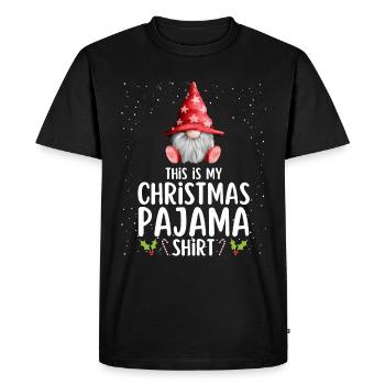 Pyjama de Noël Pyjama Chemise de nuit - T-shirt Premium bio Homme - noir - Devant - Nico (187cm)