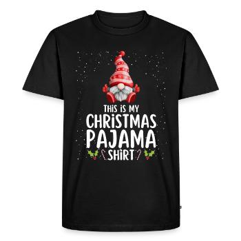 Pyjama de Noël Pyjama Chemise de nuit - T-shirt Premium bio Homme - noir - Devant - Nico (187cm)