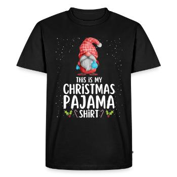 Pyjama de Noël Pyjama Chemise de nuit - T-shirt Premium bio Homme - noir - Devant - Nico (187cm)
