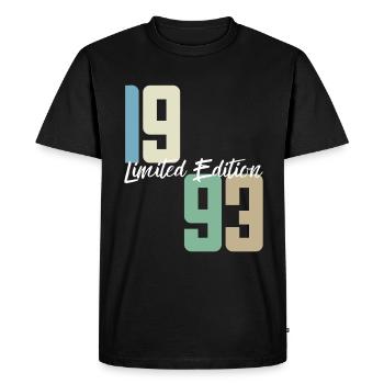 30 ans né en 1993 rétro 30e anniversaire - T-shirt Premium bio Homme - noir - Devant - Nico (187cm)