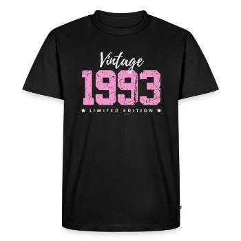 30 ans né en 1993 rétro 30e anniversaire - T-shirt Premium bio Homme - noir - Devant - Nico (187cm)