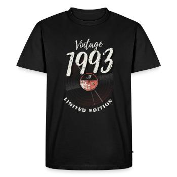 30 ans né en 1993 rétro 30e anniversaire - T-shirt Premium bio Homme - noir - Devant - Nico (187cm)