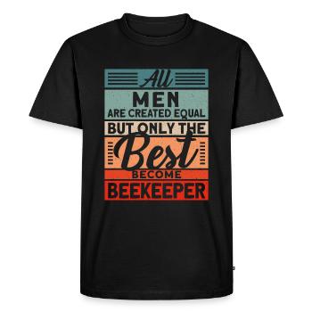 Funny beekeepers & bees - Men's Premium Organic T-Shirt - black - Front - Nico (187cm)