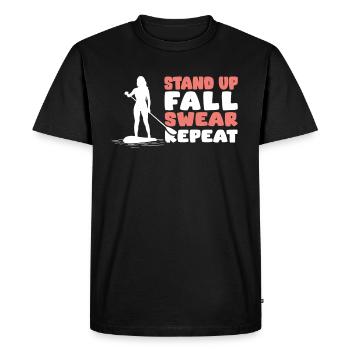 Stand Up Paddle amusant - T-shirt Premium bio Homme - noir - Devant - Nico (187cm)