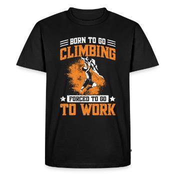Fun bouldering & climbing - Men's Premium Organic T-Shirt - black - Front - Nico (187cm)