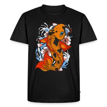 Koi Fish Farming Gift Colorful Koi Carp - Men's Premium Organic T-Shirt - black - Front - Nico (187cm)