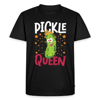 Gherkins Queen Vegetables Women Gift Cucumber - Men's Premium Organic T-Shirt - black - Front - Nico (187cm)