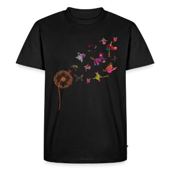 Witches Gift Creepy Dandelion Halloween - Men's Premium Organic T-Shirt - black - Front - Nico (187cm)