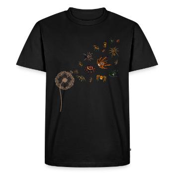 Arachnide Tarentule Cadeau Pissenlit Araignée - T-shirt Premium bio Homme - noir - Devant - Nico (187cm)