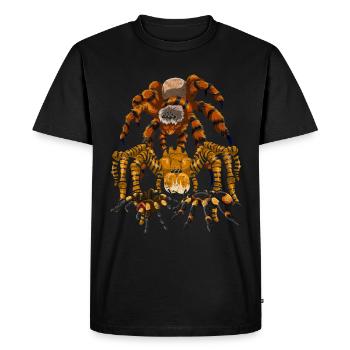 Tarentule Arachnide Tarentule Cadeau Araignée - T-shirt Premium bio Homme - noir - Devant - Nico (187cm)